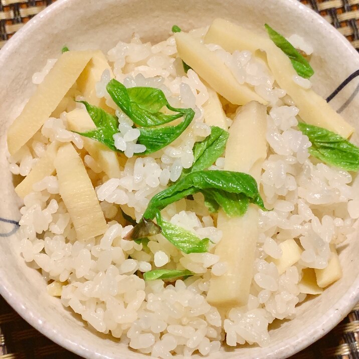 春かおる、たけのこ、こしあぶらご飯